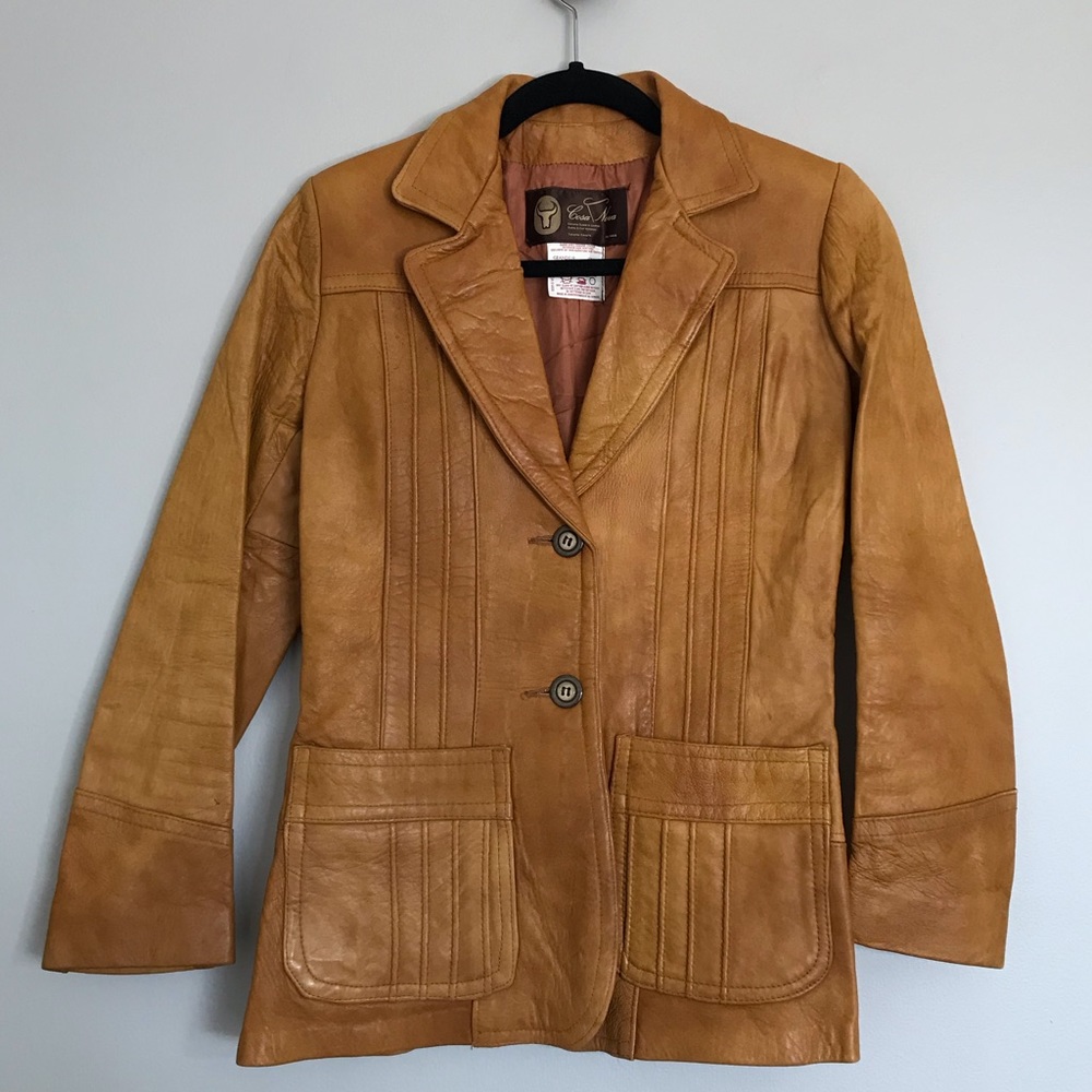 Vintage Cosa Nova Soft Leather Jacket 🖤